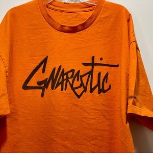 Gnarcotic Orange Tee Shirt, size XL